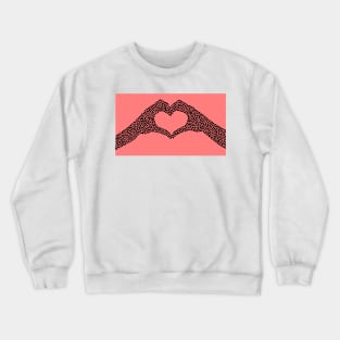 Love Symbol Hand Gesture Crewneck Sweatshirt